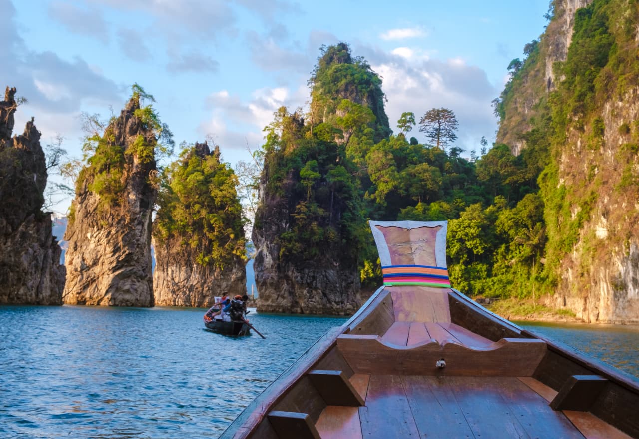 An island of jungle in the middle of the city